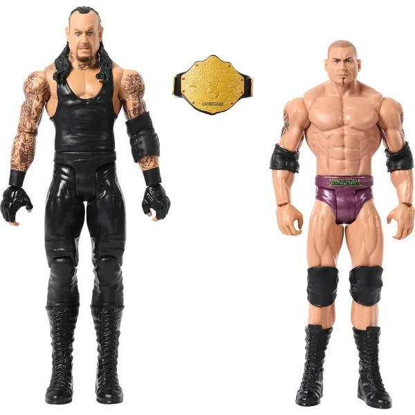 اکشن فیگور اندرتیکر همراه باتیستا سری undertaker and batista برند mattel