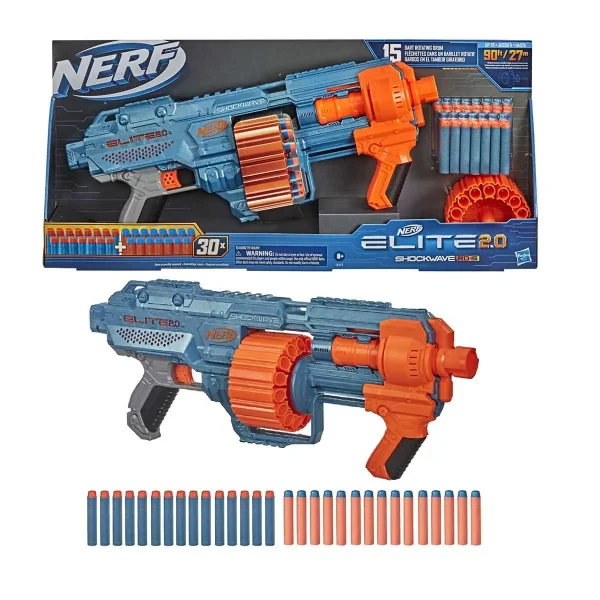 تفنگ نرف Nerf مدل Shockwave RD-15