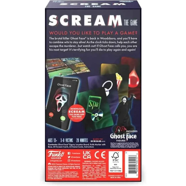 بازی فکری جیغ Scream Ghost Face Board Game برند فانکو