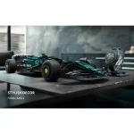 ساختنی لگو فرمول یک همراه با ساعت برند لاکچری Nifeliz​ AM24 Formula 1 Racing Car and Watch Model