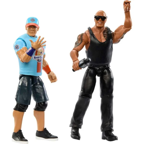 اکشن فیگور کشتی کج جان سینا با راک The Rock vs John Cena برند Mattel