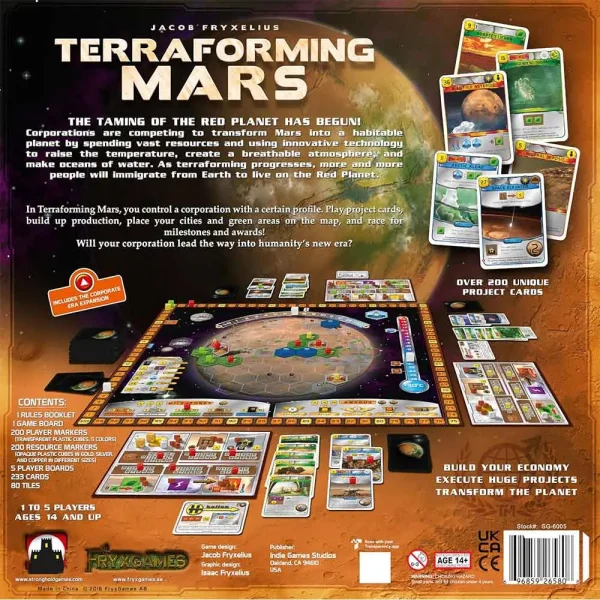 بازی فکری سکونت در مریخ Terraforming Mars برند Stronghold Games