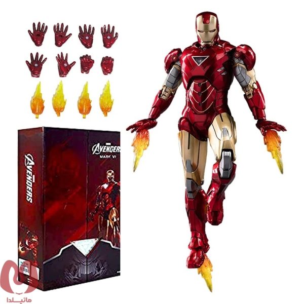 اکشن فیگور مدل مردآهنی طرح فیلم iron man mk6 برند ZD toys 1908-06