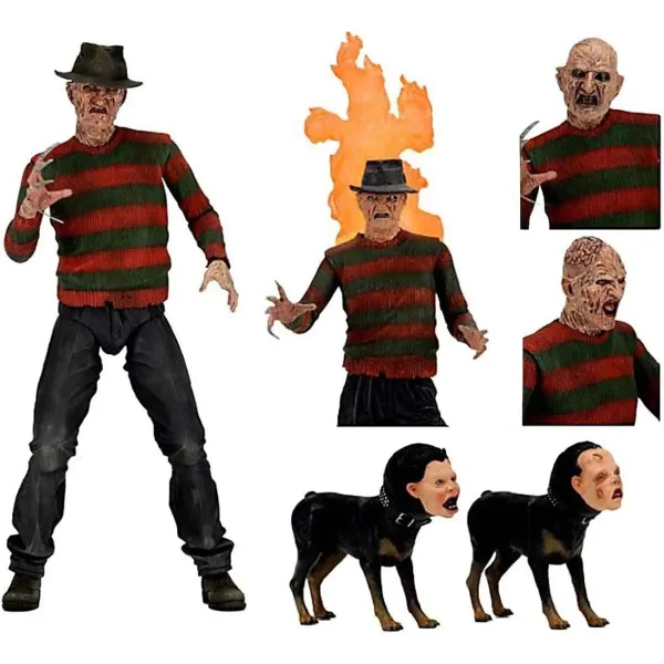 اکشن فیگور فردی به همراه سگ Nightmare On Elm Street II برند neca