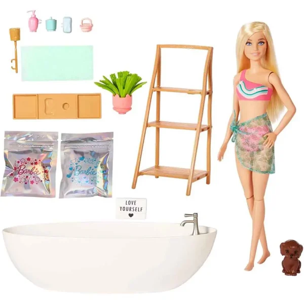 عروسک اورجینال باربی Barbie Bathtub برند باربی