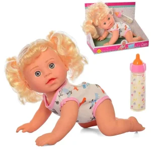 عروسک نوزاد دختر چهار دست و پا LOVELY BABY مدل Crawling Doll کد 5101b