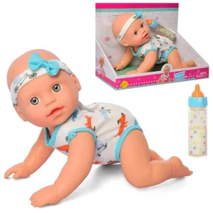 عروسک نوزاد پسر چهار دست و پا LOVELY BABY مدل Crawling Doll کد 5101A