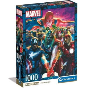 پازل 1000 تکه مارول Marvel Superhero برند کلمنتونی