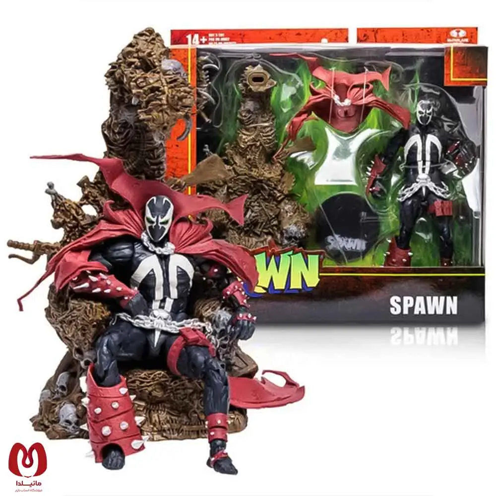 اکشن فیگور اسپان Spawn Deluxe Whit Throne برند مکفارلین