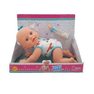 عروسک نوزاد پسر چهار دست و پا LOVELY BABY مدل Crawling Doll کد 5101A