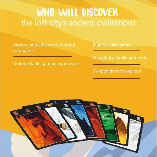 بردگیم اورجینال شهرهای گمشده نسخه کارتی Lost cities the original card game