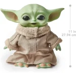 عروسک بی بی یودا Baby Yoda موزیکال با کیف سری استار وارز برند متل