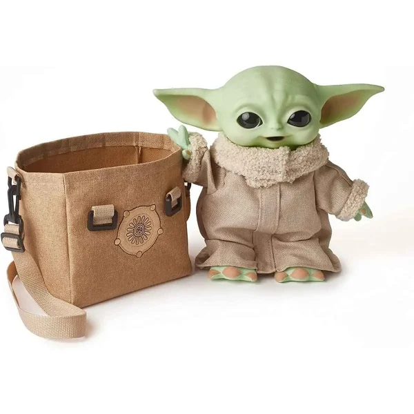 عروسک بی بی یودا Baby Yoda موزیکال با کیف سری استار وارز برند متل