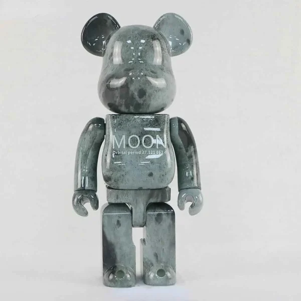 مجسمه کلکسیونی آجرخرسی طرح ماه سری IPKIKI Fashion Bearbrick 30 سانتی متر