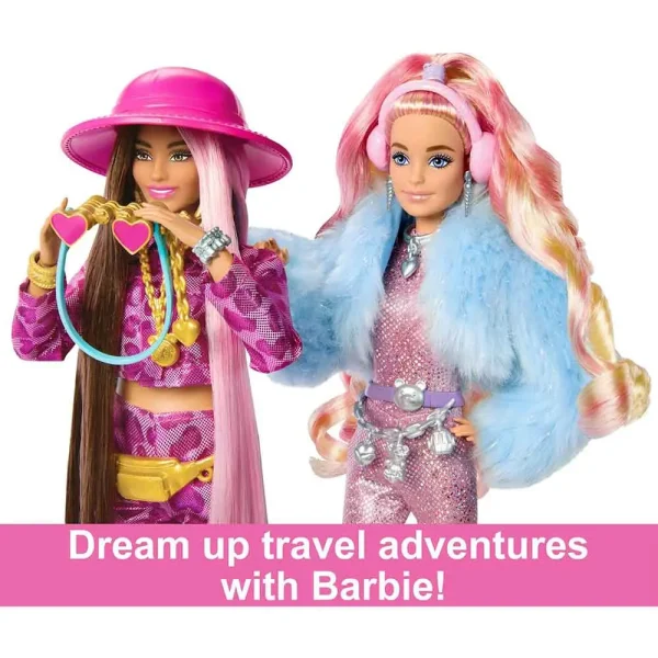 عروسک اورجینال باربی Barbie Travel Wintery Snow برند باربی