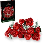 لگو سری آیکون مدل گل رز قرمز Rose Bouquet کد 10328