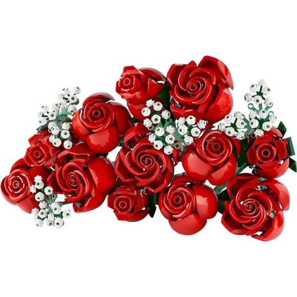 لگو سری آیکون مدل گل رز قرمز Rose Bouquet کد 10328