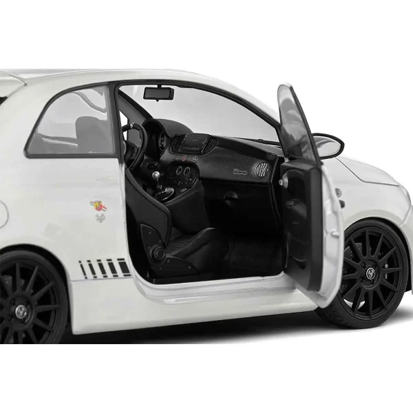 ماکت فیات سری Fiat F595 Abarth White 2022 مقیاس 1/18 برند Solido