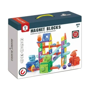 مگنت شیشه ای 115 قطعه مدل manet blocks کد HD128A