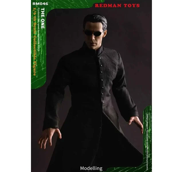 اکشن فیگور ماتریکس شخصیت نعو Matrix Neo برند REDMAN TOYS ارتفاع 30 سانتی متر