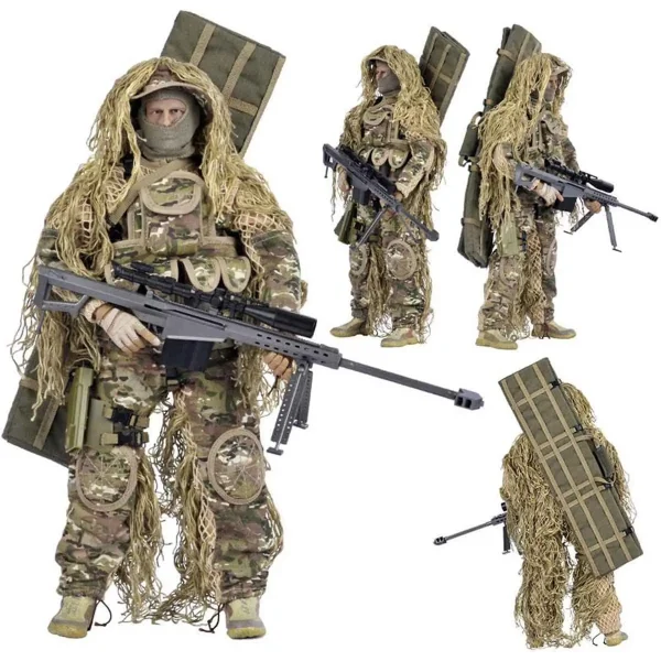 اکشن فیگور سرباز جنگی Movable Soldiers Model Military مقیاس 1/6 ارتفاع 30 سانتی متر