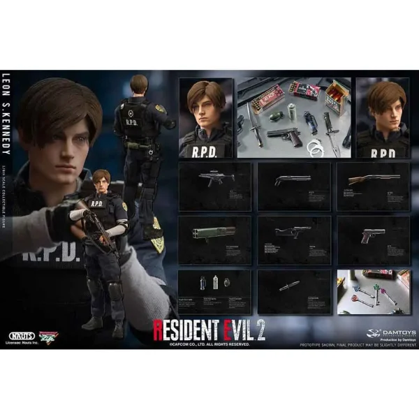 اکشن فیگور رزیدنت اویل شخصیت کندی Leon S. Kennedy برند Dam Toys