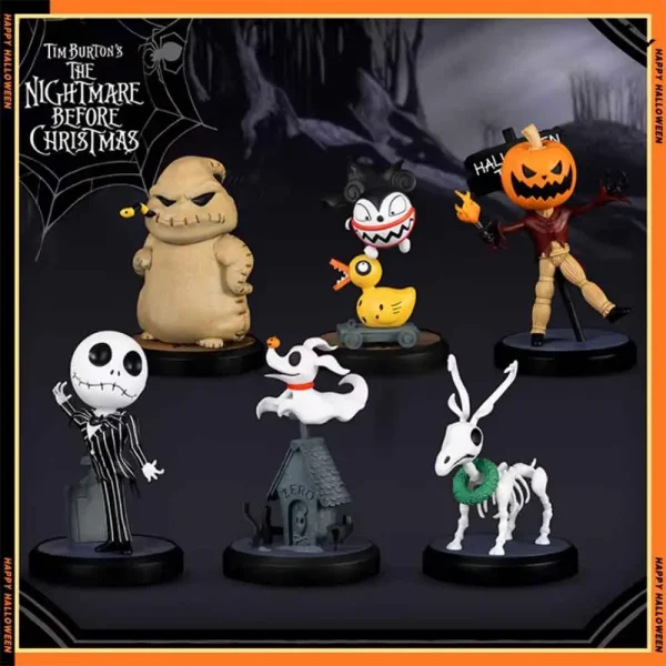 فیگور هالووین کابوس پیش از کریسمس Halloween Nightmare Before Christmas مجموعه 6 عددی