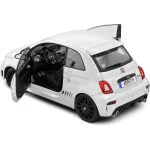 ماکت فیات سری Fiat F595 Abarth White 2022 مقیاس 1/18 برند Solido