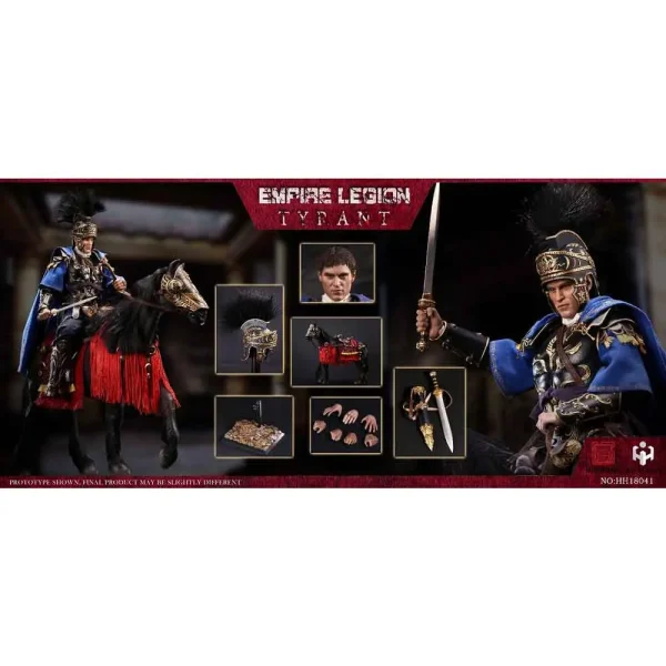 اکشن فیگور کمودوس Commodus | گلادیاتور Imperial Legion Tyrant | Gladiator برند HaoYu Toys