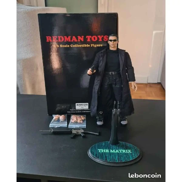 اکشن فیگور ماتریکس شخصیت نعو Matrix Neo برند REDMAN TOYS ارتفاع 30 سانتی متر