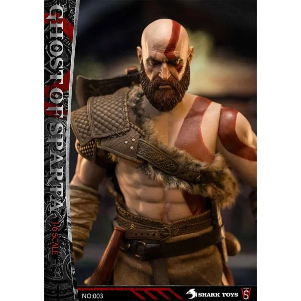 فیگور شاهکار از کریتوس Ghost of Sparta Kratos برند SW TOYS ارتفاع 30 سانت