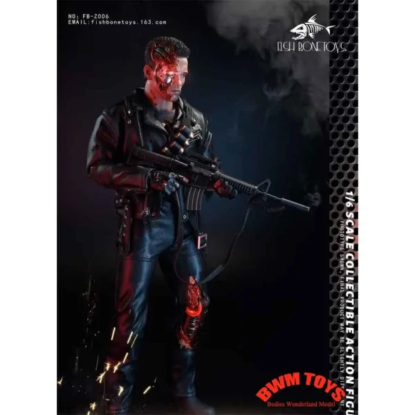 اکشن فیگور ترمیناتور آرنولد Terminator Guardian T800 Anord برند Fish Bonetoys