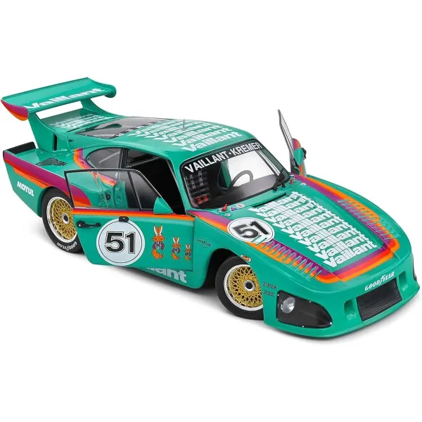 ماکت پورشه Porsche 935 سری Vaillant Green مقیاس 1/18