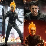 اکشن فیگور نکلاس کیج | روح سوار | گوست رایدر Ghost Rider برند Present Toys