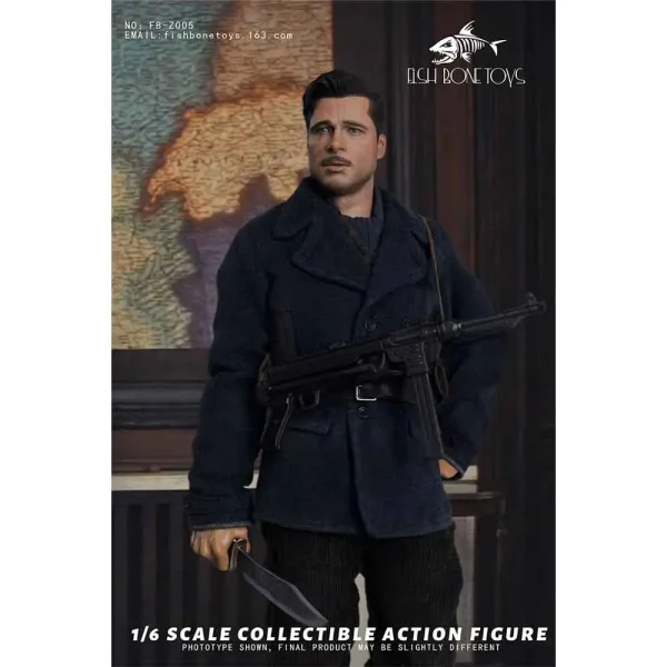 اکشن فیگور برد پیت Inglourious Basterds Lt. Aldo Raine برند Fish Bonetoys