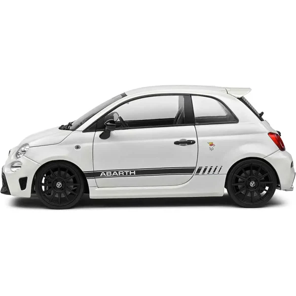 رماکت فیات سری Fiat F595 Abarth White 2022 مقیاس 1/18 برند Solido