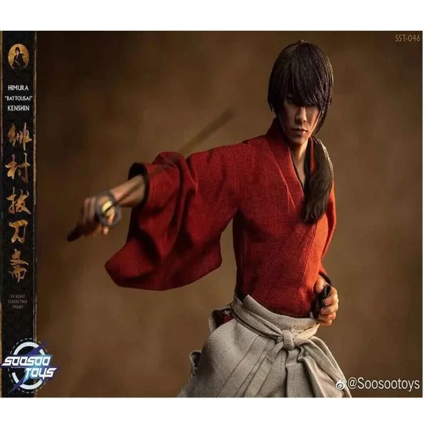 اکشن فیگور سامورایی ژاپنی هیمورا کنشین apanese Samurai Himura Kenshin برند Soosootoys SST046 1/6 Scale