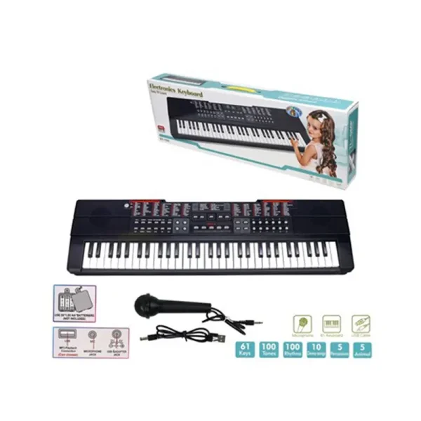 ارگ موزیکال ۶۱ کلید Electronic Keyboard Piano 61 Keys کد 6100