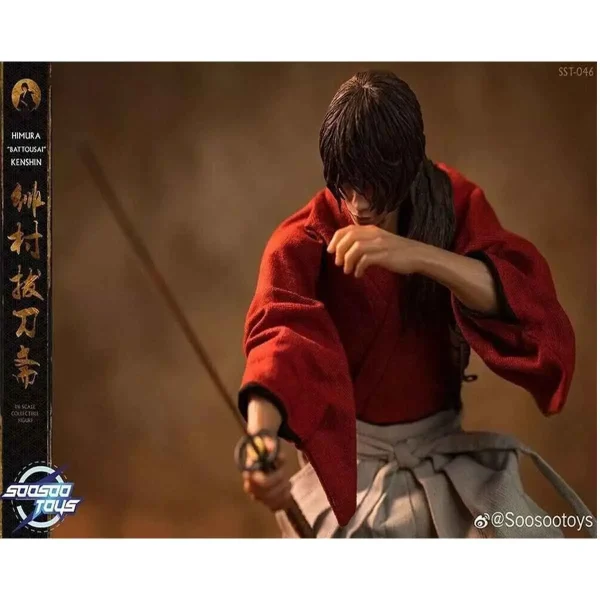 اکشن فیگور سامورایی ژاپنی هیمورا کنشین apanese Samurai Himura Kenshin برند Soosootoys SST046 1/6 Scale