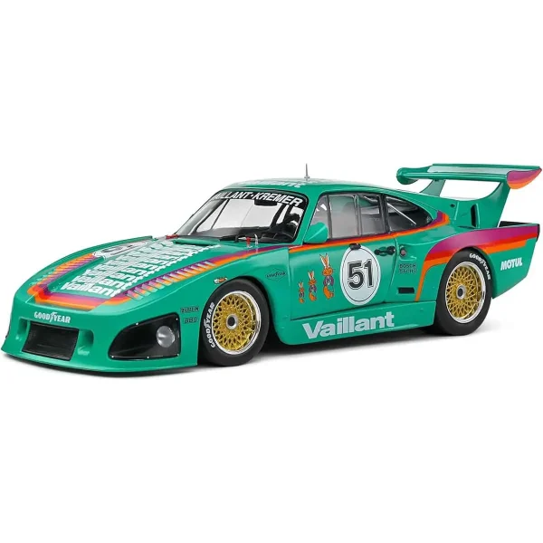 ماکت پورشه Porsche 935 سری Vaillant Green مقیاس 1/18