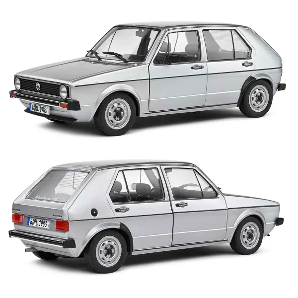 ماکت گلف Volkswagen Golf L Silver 1983 مقیاس 1/18 برند Solido