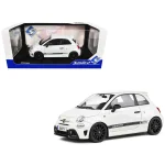 ماکت فیات سری Fiat F595 Abarth White 2022 مقیاس 1/18 برند Solido