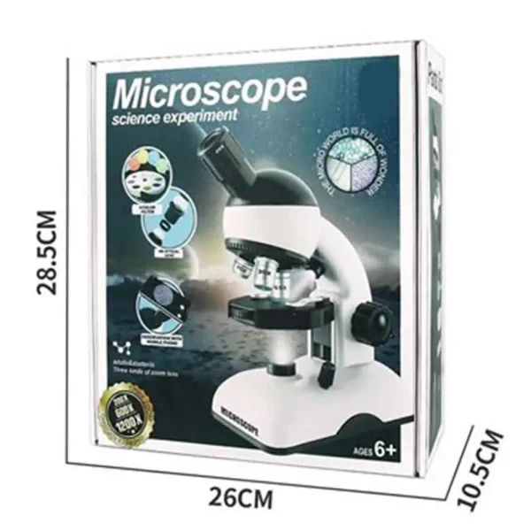 میکروسکوپ نیمه حرفه ای کودکان microscope science experiment زوم 1200 برابر کد SD-226