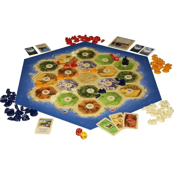 بازی رومیزی بردگیم کاتان Catan نسخه اورجینال انگلیسی عربی برند Kosmos