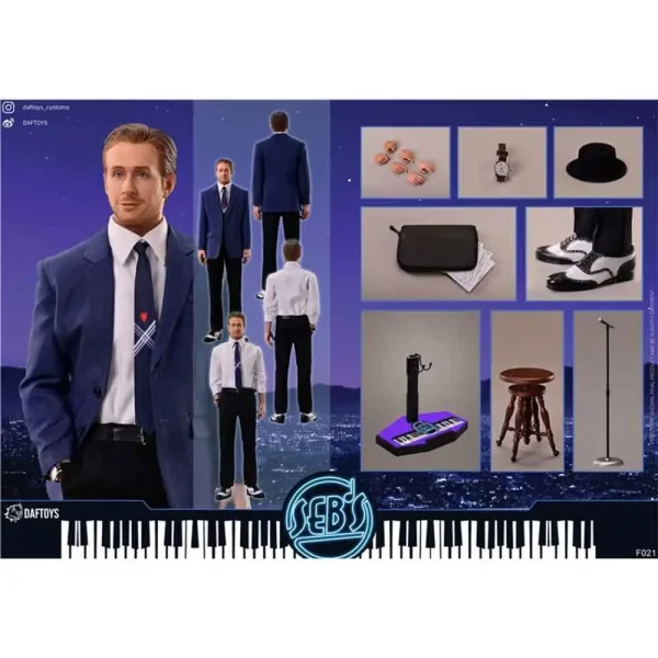 اکشن فیگور رایان گوسلینگ لا لا لند La La Land Ryan Gosling برند Daf Toys