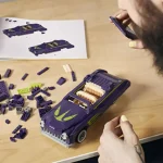 لگو ماشین کلاسیک سری Mega Construx Purple Passion برند Hot Wheels