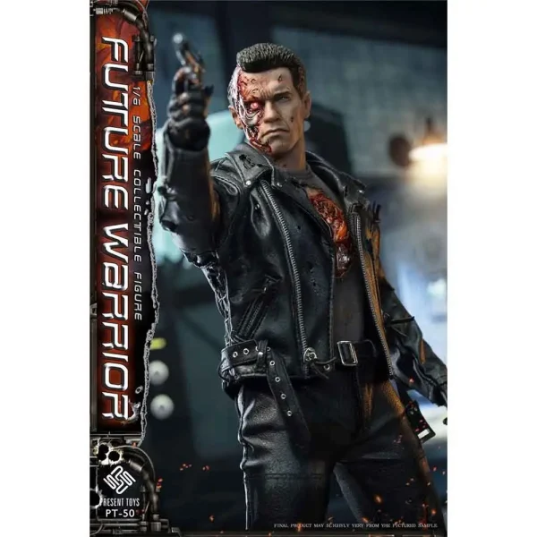 اکشن فیگور ترمیناتور آرنولد Terminator Future Warrior T800 Anord برند Present Toys