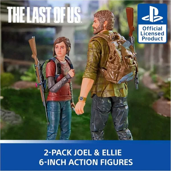 اکشن فیگور لست آف آس The Last of US پک دو عددی Joel & Ellie سری Pes5