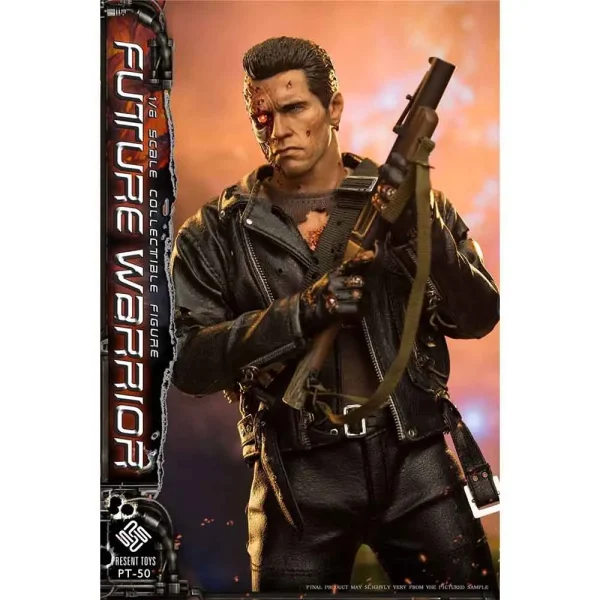 اکشن فیگور ترمیناتور آرنولد Terminator Future Warrior T800 Anord برند Present Toys