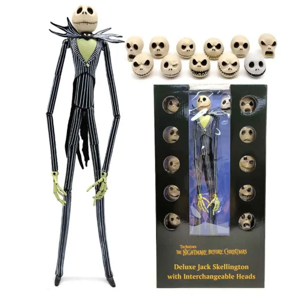 فیگور جک اسکلینگتون کابوس پیش از کریسمس Jack Skellington با 12 سر اضافه